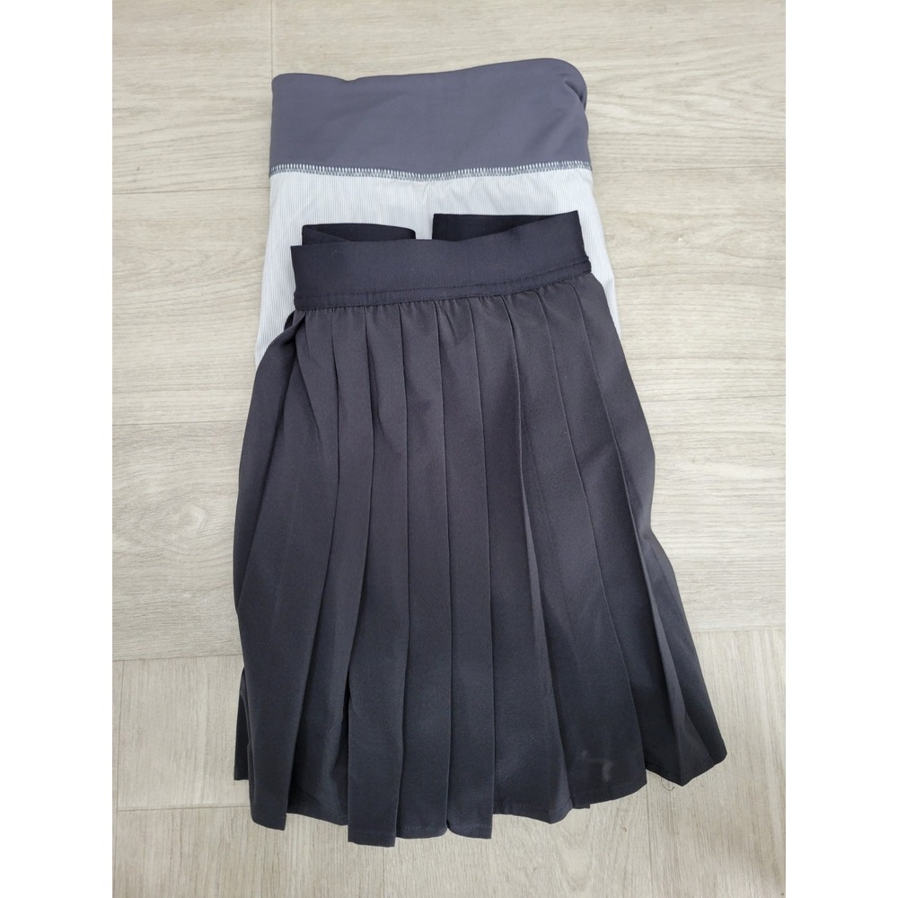x2 Lululemon Skirts Women's Size 10 Tennis Pleated Pace Setter Black Gray